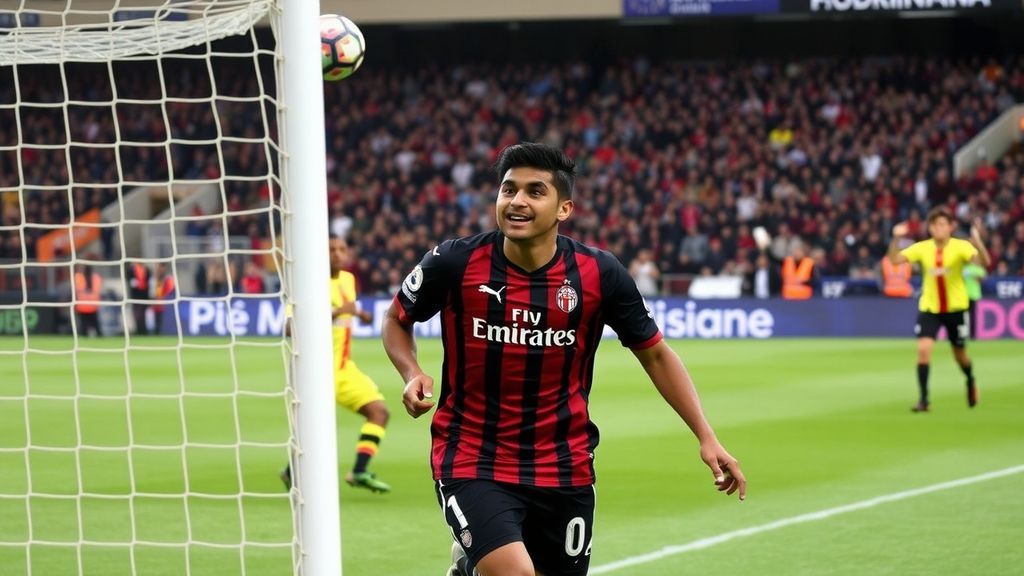 意甲巅峰战：埃斯图皮尼安破门，AC米兰1-0领先国际米兰