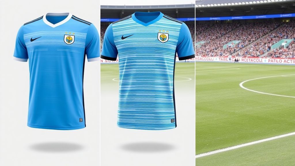 乌拉圭全新战袍解析：天蓝信仰与鹰翼精神的完美融合